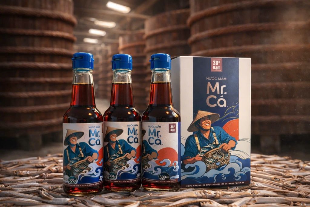 Nước mắm truyền thống Mr. Cá 38 độ đạm 300ml